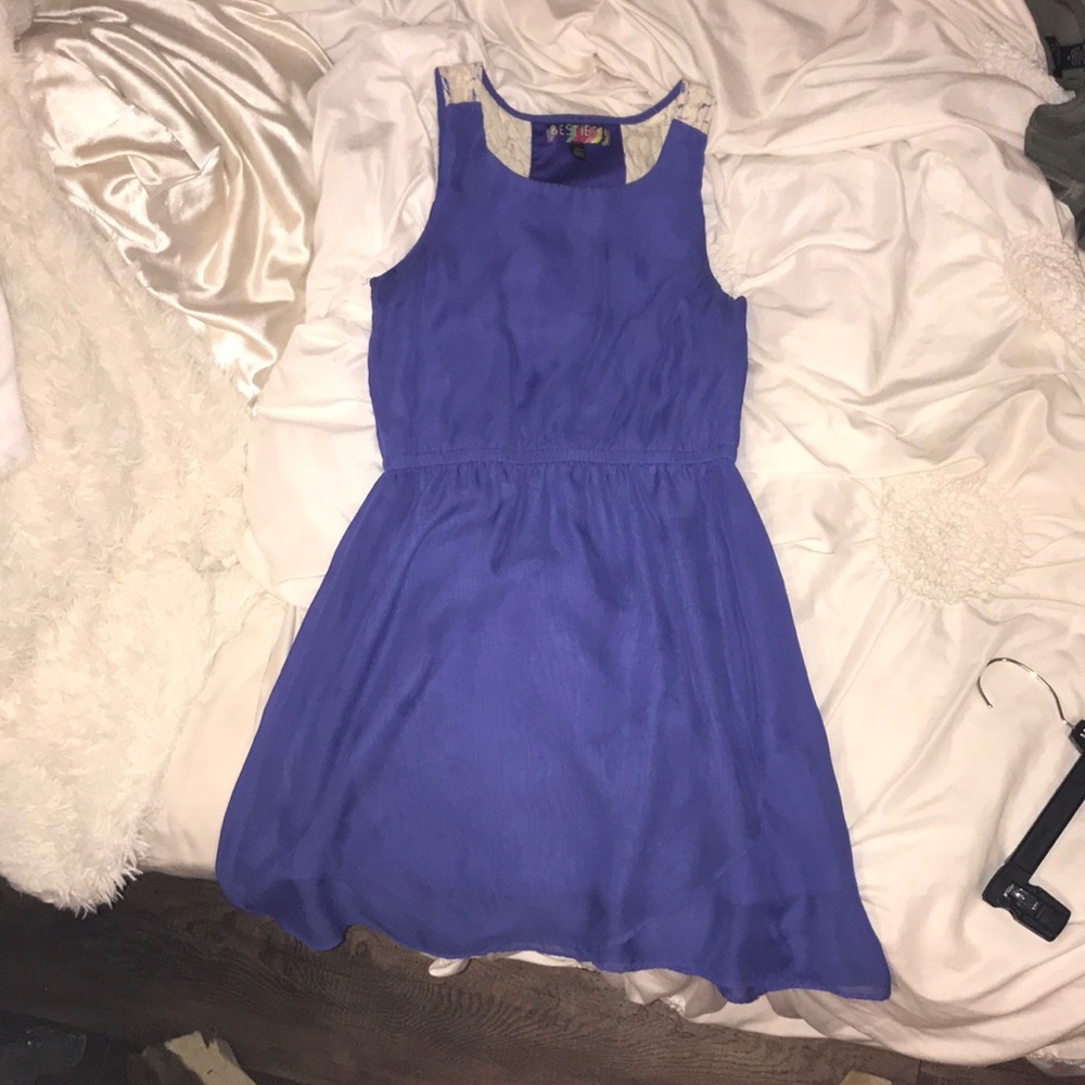blue dress